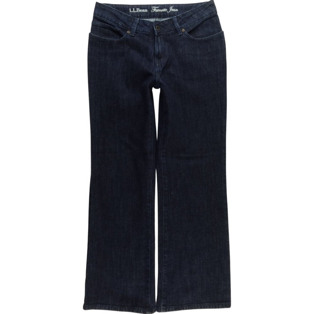 L.L. Bean Women's Dark Blue Boot Cut Jeans